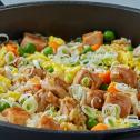 One-Skillet Asian Rice with Chicken